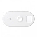 Бездротова зарядка Baseus Smart 3in1 для Apple Watch, iPhone, Airpods (18W MAX) White