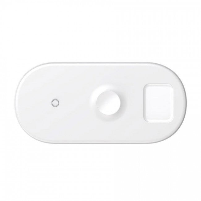 Бездротова зарядка Baseus Smart 3in1 для Apple Watch, iPhone, Airpods (18W MAX) Black