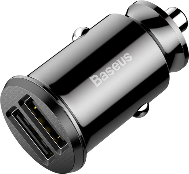 Автомобільний зарядний пристрій Baseus Grain Pro Car Charger зі швидкою зарядкою QC 3.0 (2 USB, 4.8A) Black