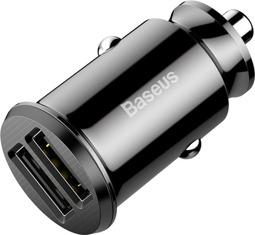 Автомобільний зарядний пристрій Baseus Grain Pro Car Charger зі швидкою зарядкою QC 3.0 (2 USB, 4.8A) Black