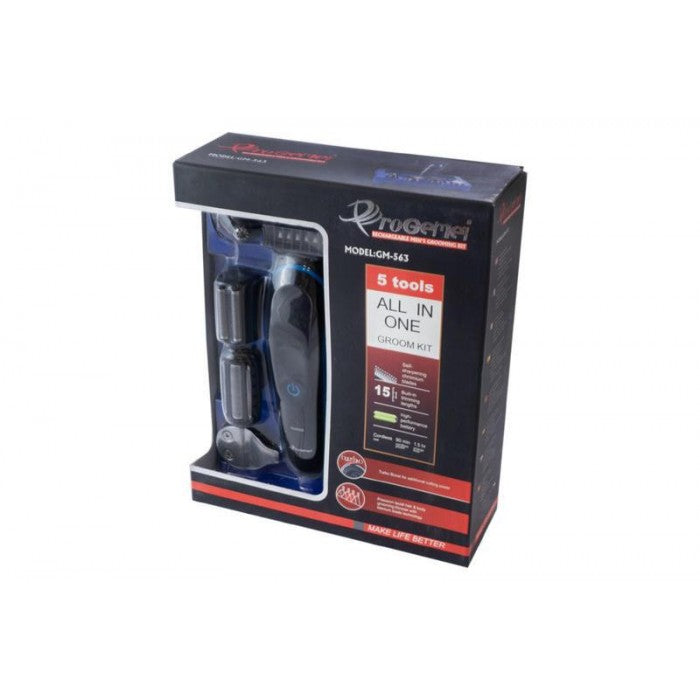 Gemei GM-563 машинка 5в1 для стрижки та гоління