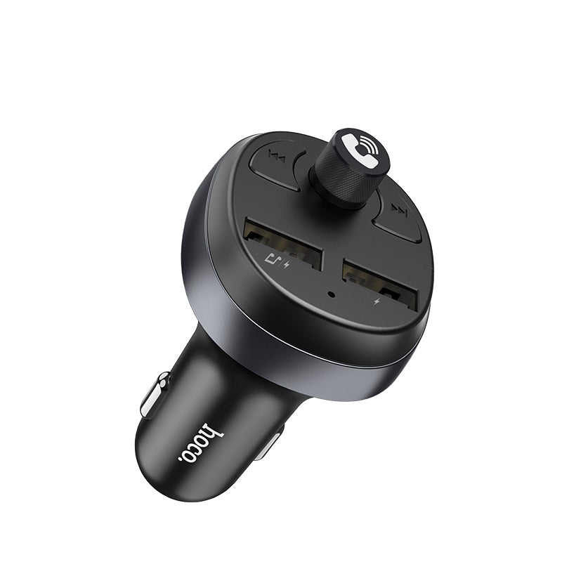 FM-модулятор Hoco E41 In-car audio wireless FM transmitter c функцией зарядного устройства Black