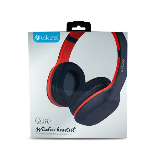 Bluetooth навушники Celebrat A18 Червоний