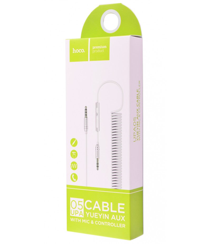 Кабель Hoco UPA05 Yueyin AUX cable White