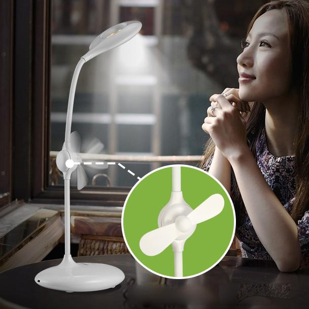 Лампа JOYROOM CY179 LED desk lamp & fans Біла