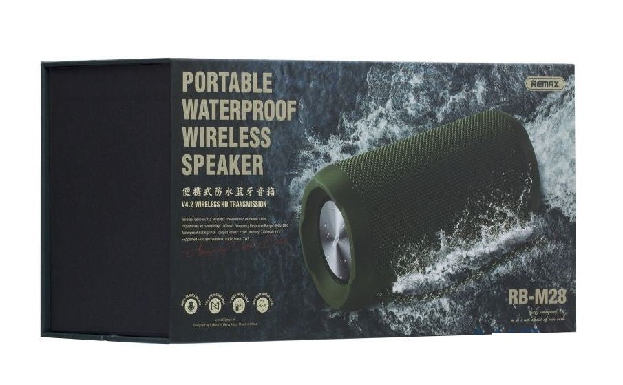 Портативна колонка Remax RB-M28 Waterproof Green