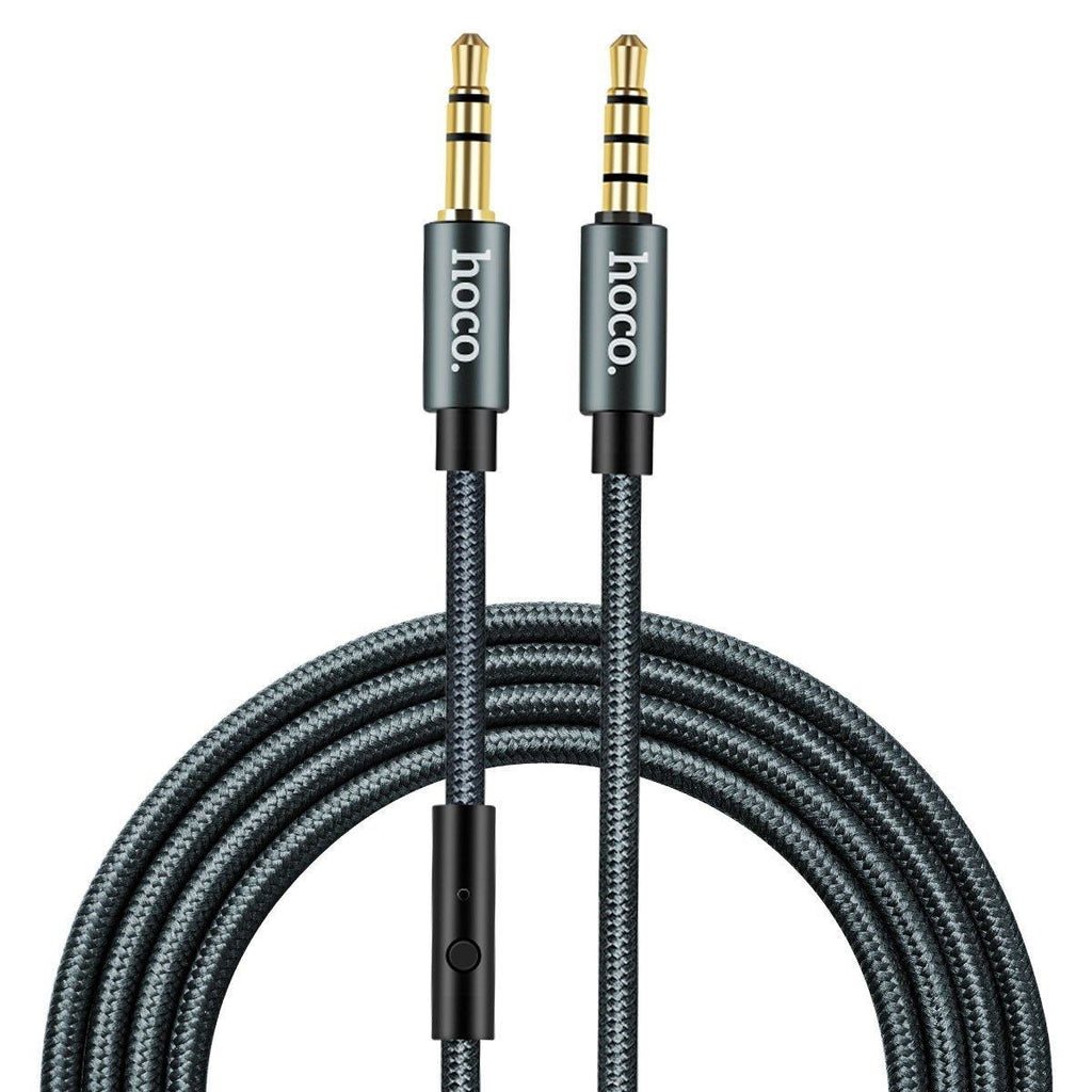 Кабель Hoco UPA04 Noble sound series AUX audio (with mic) Чорний