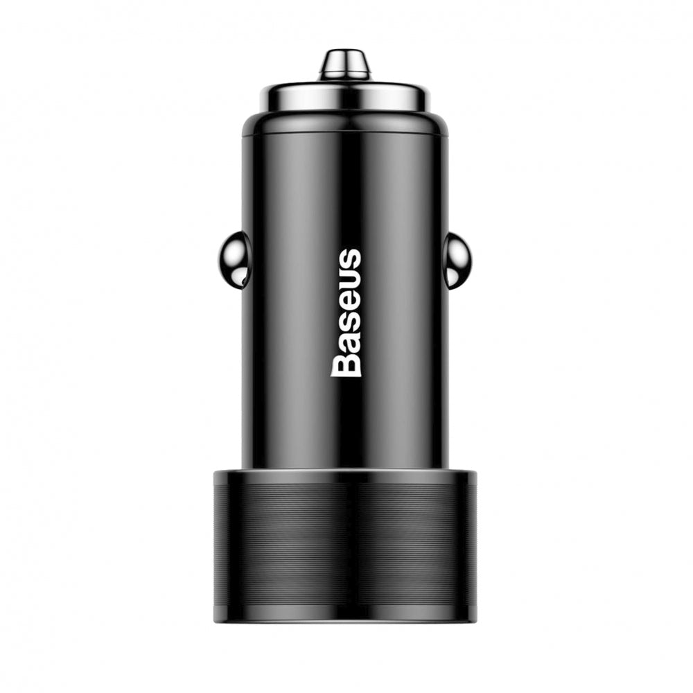 Автомобільне зарядне пристрій Baseus Small Screw Quick Charge (2USB, 36W) Black