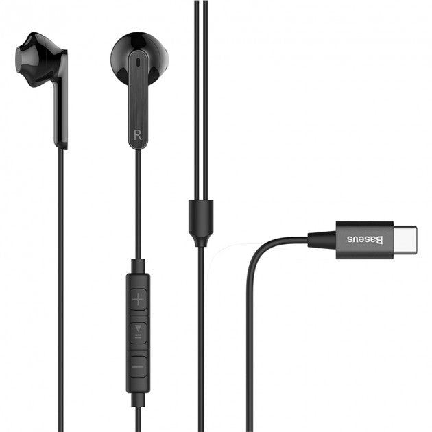 Навушники Baseus Encok Wired C16 Type-C Black