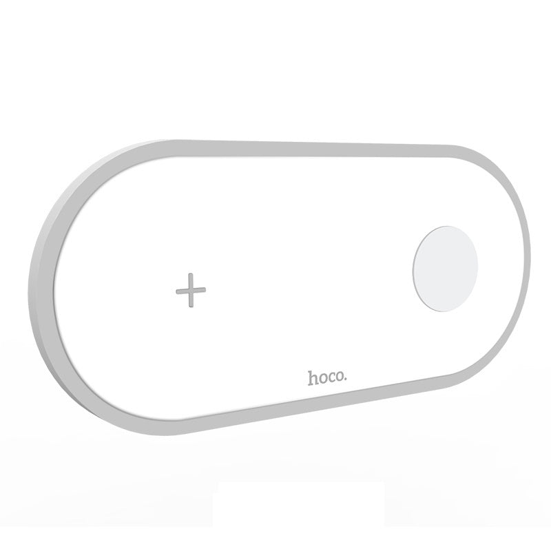Бездротовий зарядний пристрій 2в1 Hoco CW20 (для Apple Watch, iPhone) White