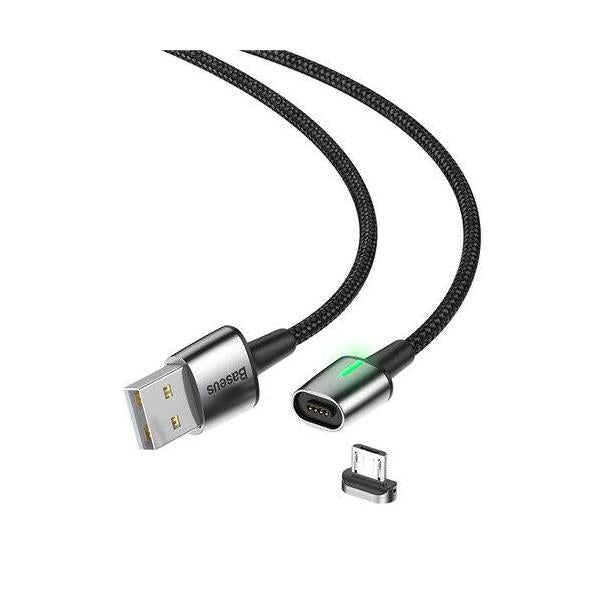 Магнітний кабель Baseus Zinc Magnetic Micro 2A 1m Чорний