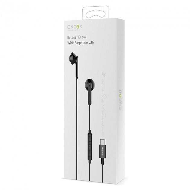 Навушники Baseus Encok Wired C16 Type-C Black