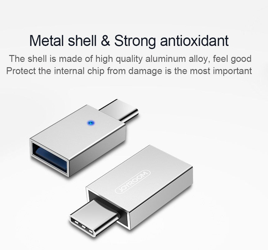 Перехідник Joyroom S-M204 HUI series Type-C Switch to USB 3.0 Сірий