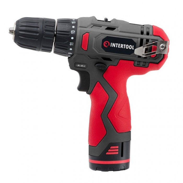 Дрель-шуруповерт INTERTOOL DT-0310 12В акумуляторна