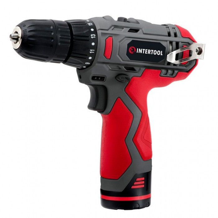Дрель-шуруповерт INTERTOOL DT-0310 12В акумуляторна