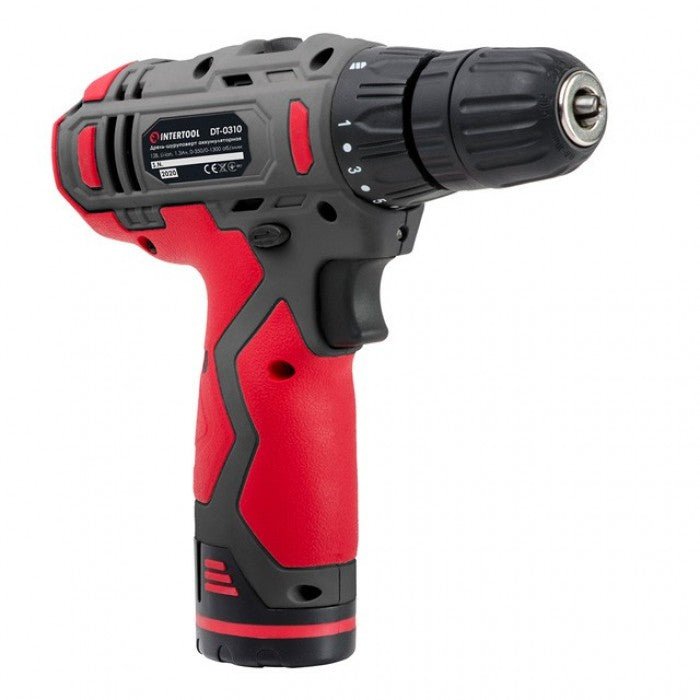 Дрель-шуруповерт INTERTOOL DT-0310 12В акумуляторна