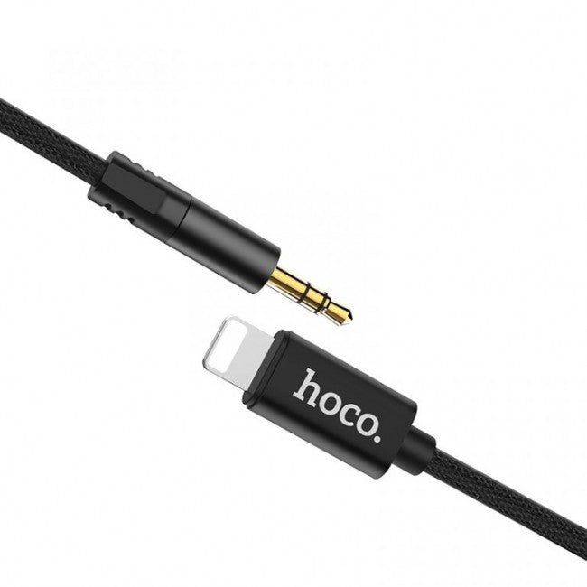 Кабель Hoco UPA13 AUX Sound source series Apple digital audio (3.5mm to Lightning чорний