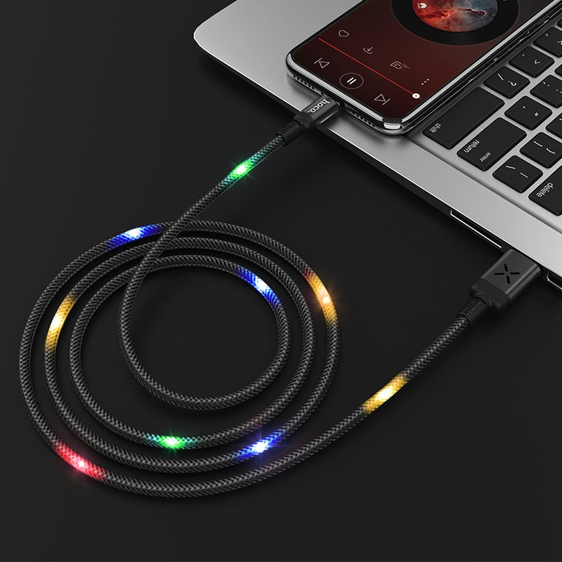 Кабель Hoco U63 Spirit MicroUSB 1.2m Чорний