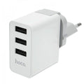 Мережевий зарядний пристрій HOCO C20 YOKE 3 USB White
