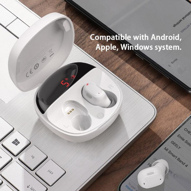 Бездротові Bluetooth навушники Baseus Encok True Wireless Earphones WM01 Plus White