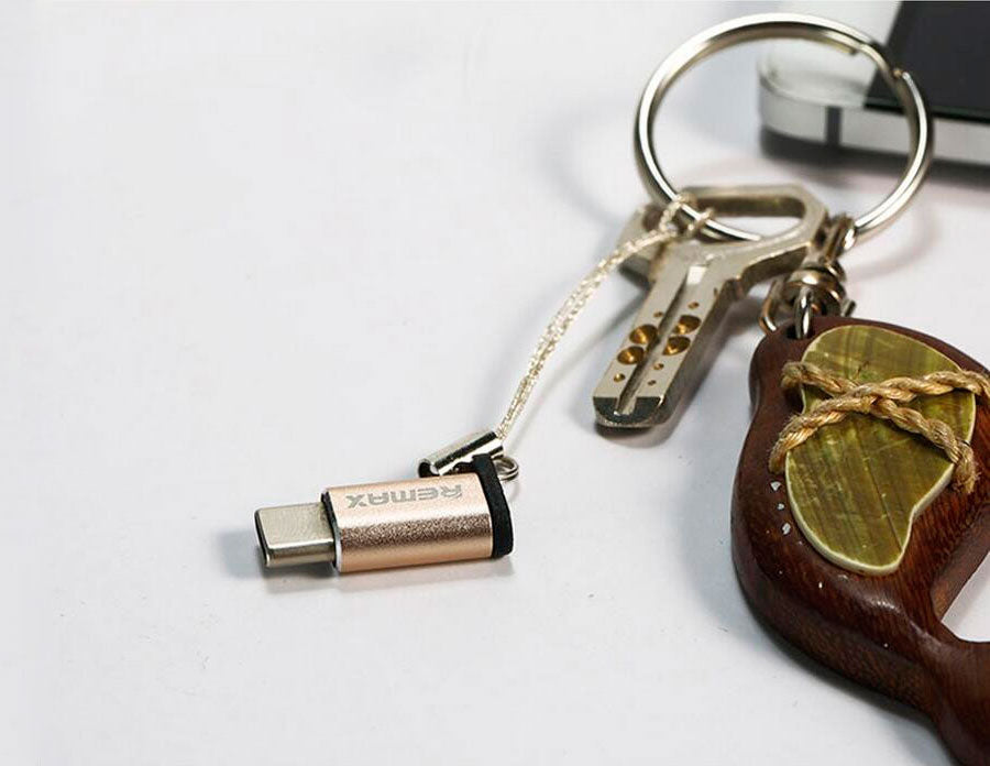 Перехідник Remax RA-USB1 MicroUSB to Type-C Gold