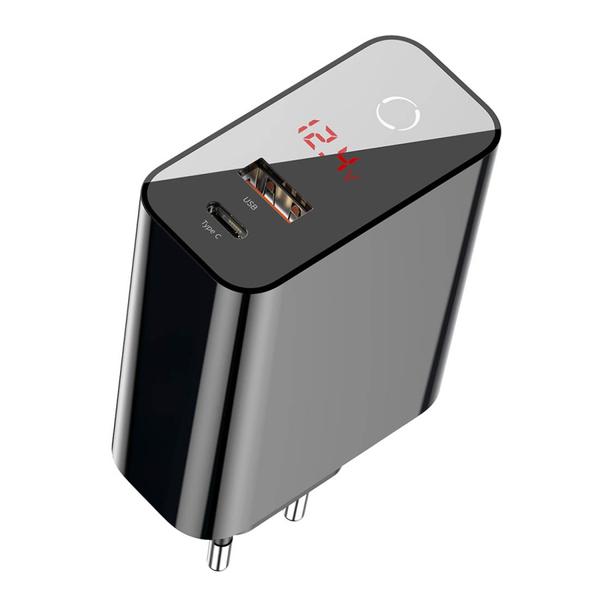 Мережевий зарядний пристрій Baseus Speed PPS smart shutdown 45W Чорний