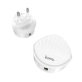 Мережевий зарядний пристрій Hoco C68A Shell Single Port QC 3.0 Charger 24A White