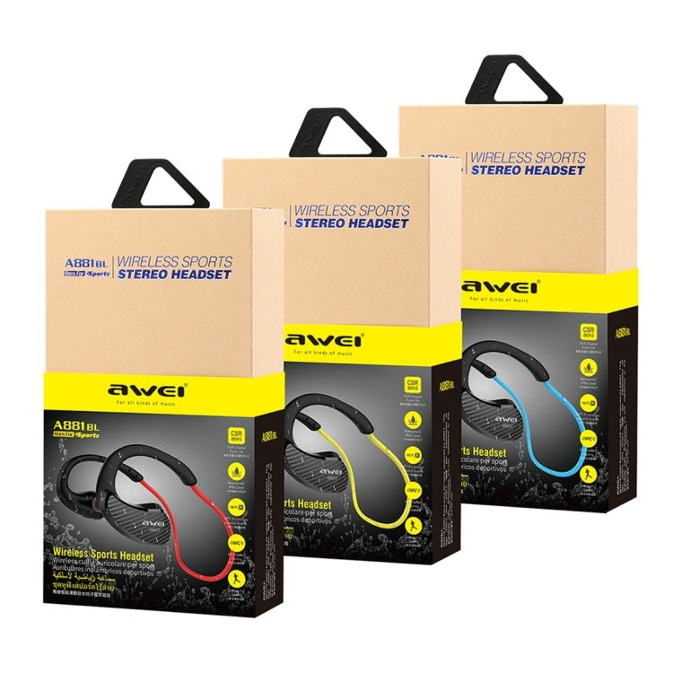 Bluetooth навушники Awei A881BL Black