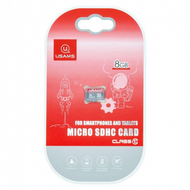 Карта пам'яті Micro SDHC Card Usams US-ZB092 TF High Speed Card 8Gb Class 10