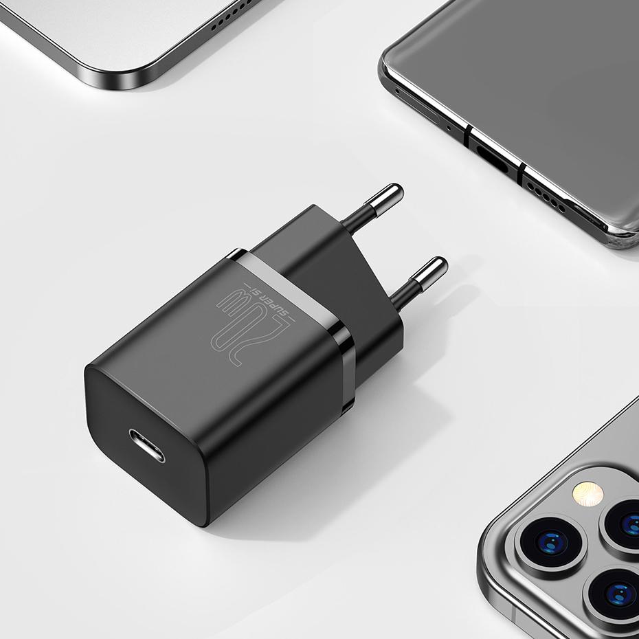 Мережевий зарядний пристрій Baseus Si Quick Charger Power Delivery 20W Type-C Black