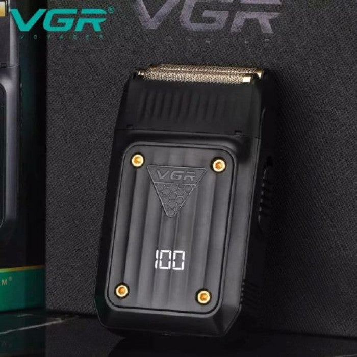 Електробритва VGR V-363 з LED дисплеєм Чорна