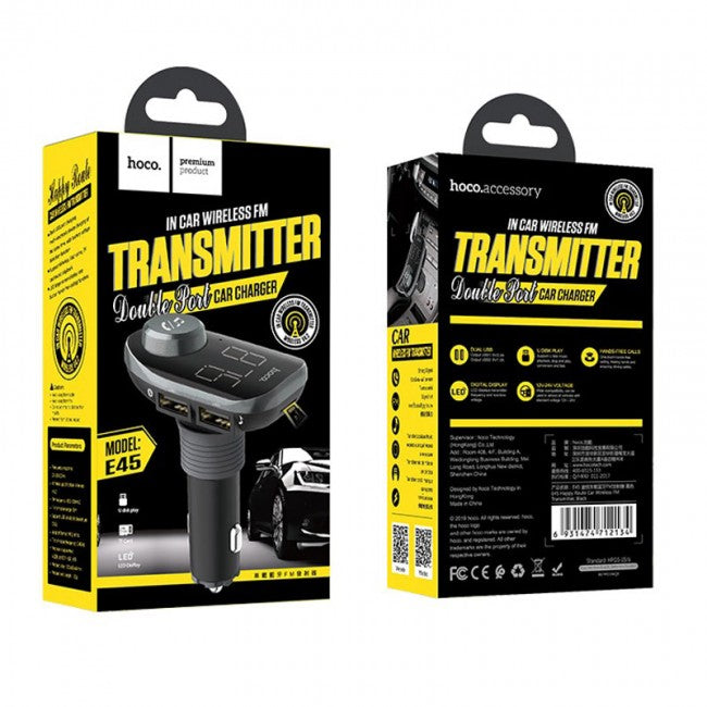 FM-трансмиттер Hoco E45 Black
