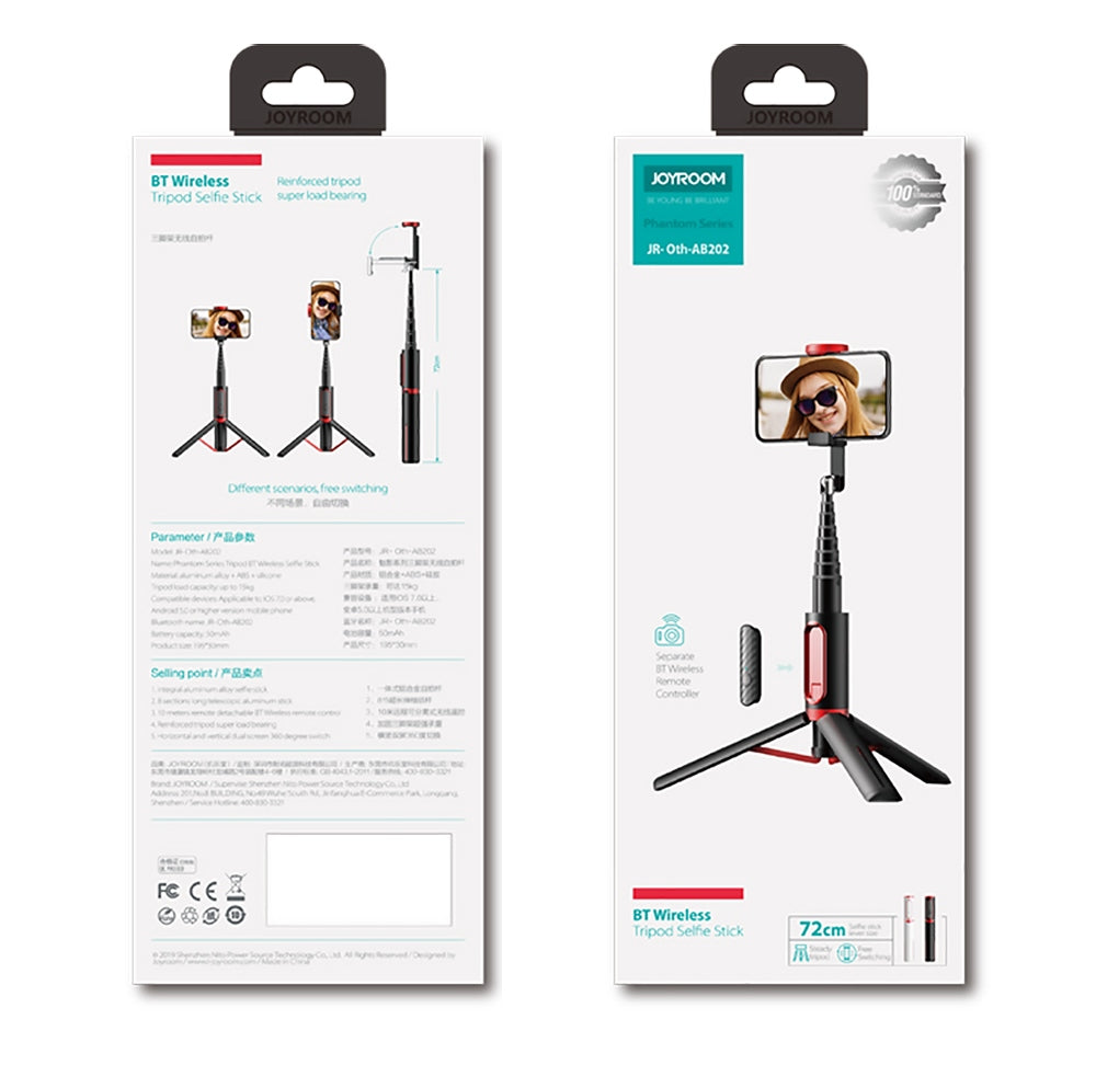 Триподмонопод для селфі Joyroom JR-Oth-AB202 Phantom Series BT Wireless Black