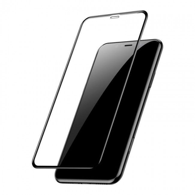 Захисне скло для Apple iPhone XS MAX / 11 Pro MAX Baseus Full Coverage Curved Tempered Glass Protector Black