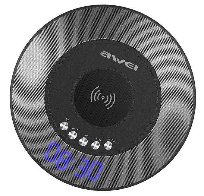 Колонка Awei Y290 Bluetooth with wireless charger Black