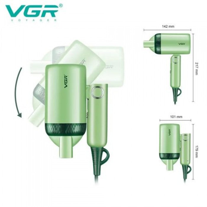 Фен VGR V-421 дорожний 1200 Вт зі складною ручкою
