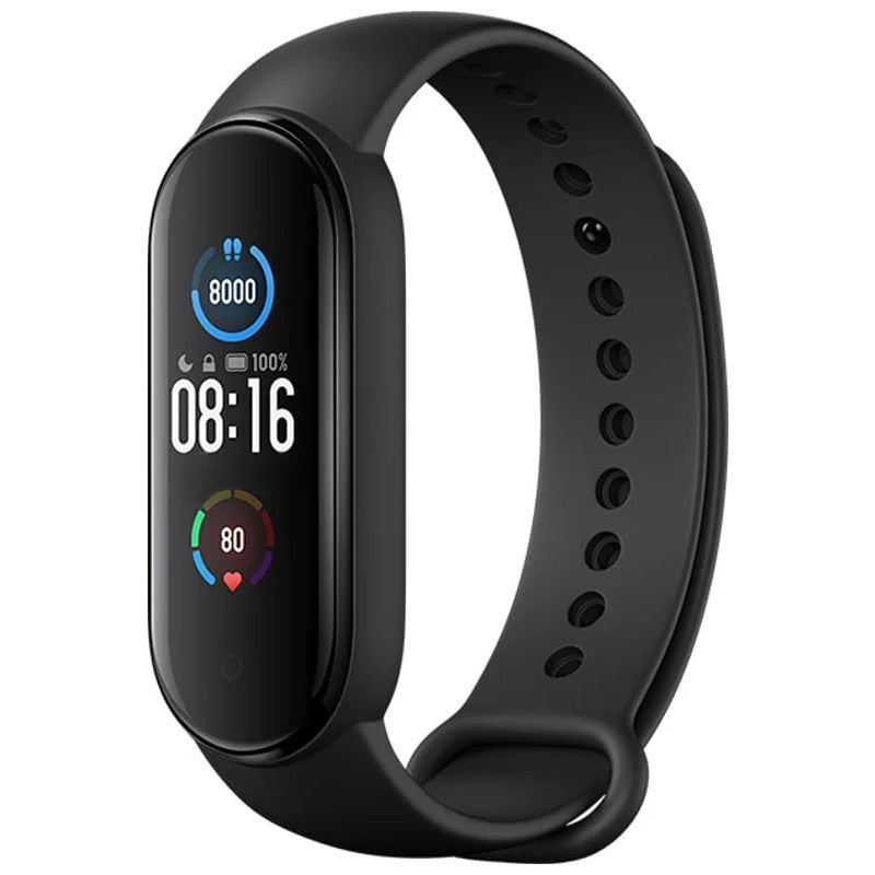 Без бренда Силіконовий ремінець для фітнес-браслета Xiaomi Mi Band 5 Black