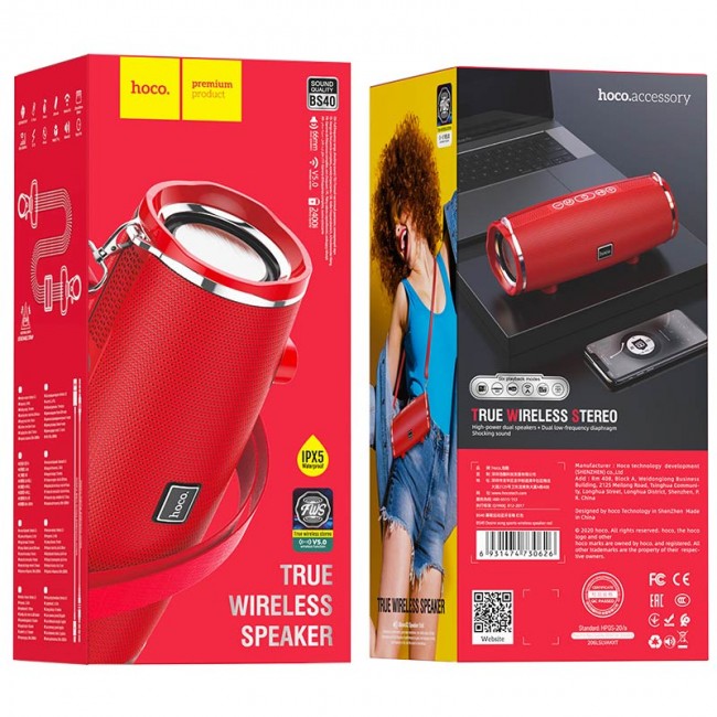 Бездротова Bluetooth колонка Hoco BS40 Desire song sports wireless speaker із захистом IPX5 Black