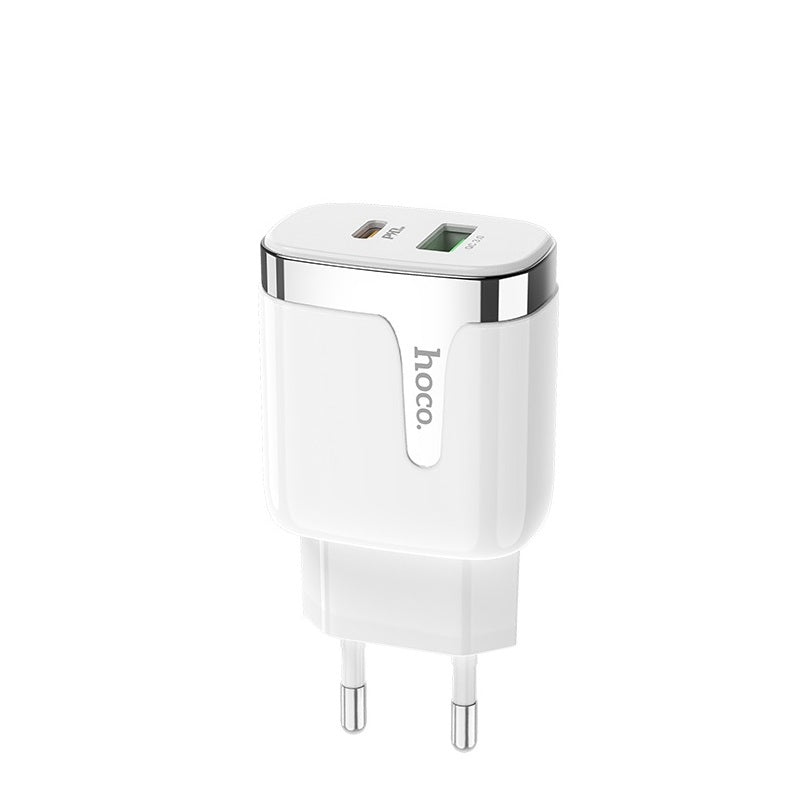 Мережевий зарядний пристрій Hoco C79A Zeus PD+QC3.0 charger Білий