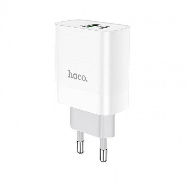 Мережевий зарядний пристрій Hoco C80A Rapido PD+QC3.0 charger Білий