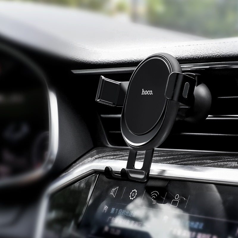 Автодержатель Hoco CA56 Metal armour Air outlet gravity Black