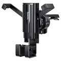 Держатель для телефона в авто (в дефлектор) Hoco CA72 Phantom air outlet hidden gravity Black