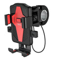 Вело-мото держатель Hoco CA73 Flying one-touch bicycle and motorcycle Black-Red