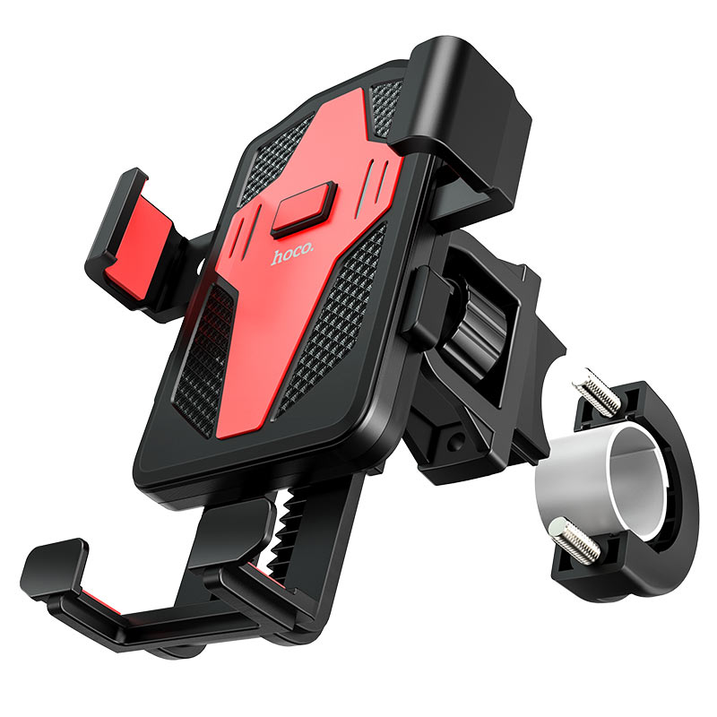 Вело-мото держатель Hoco CA73 Flying one-touch bicycle and motorcycle Black-Red