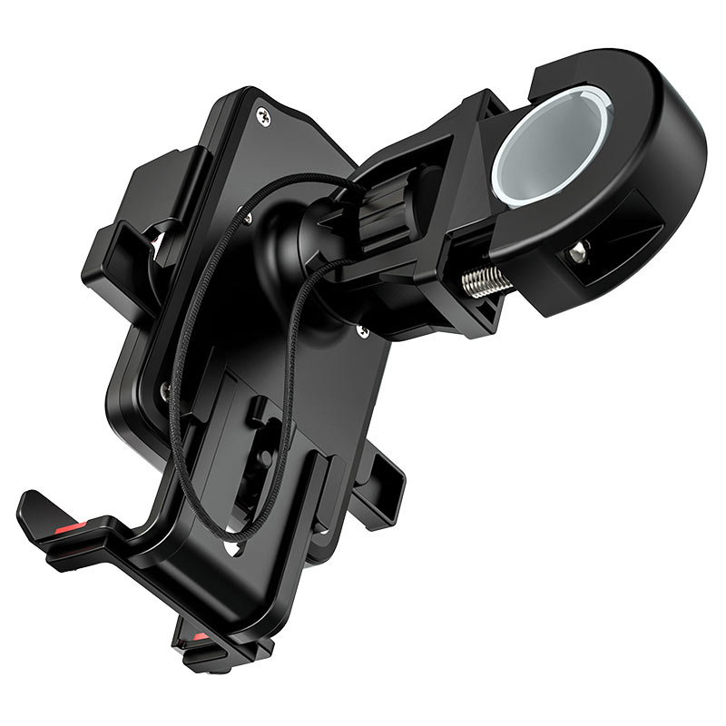 Вело-мото держатель Hoco CA73 Flying one-touch bicycle and motorcycle Black-Red