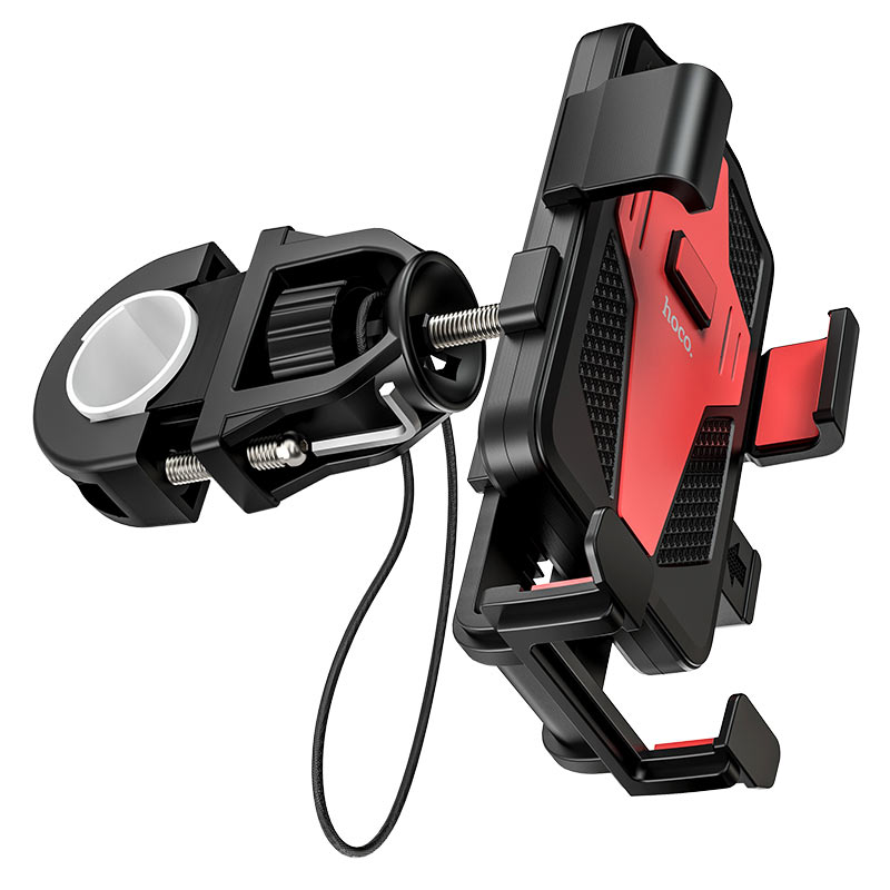 Вело-мото держатель Hoco CA73 Flying one-touch bicycle and motorcycle Black-Red