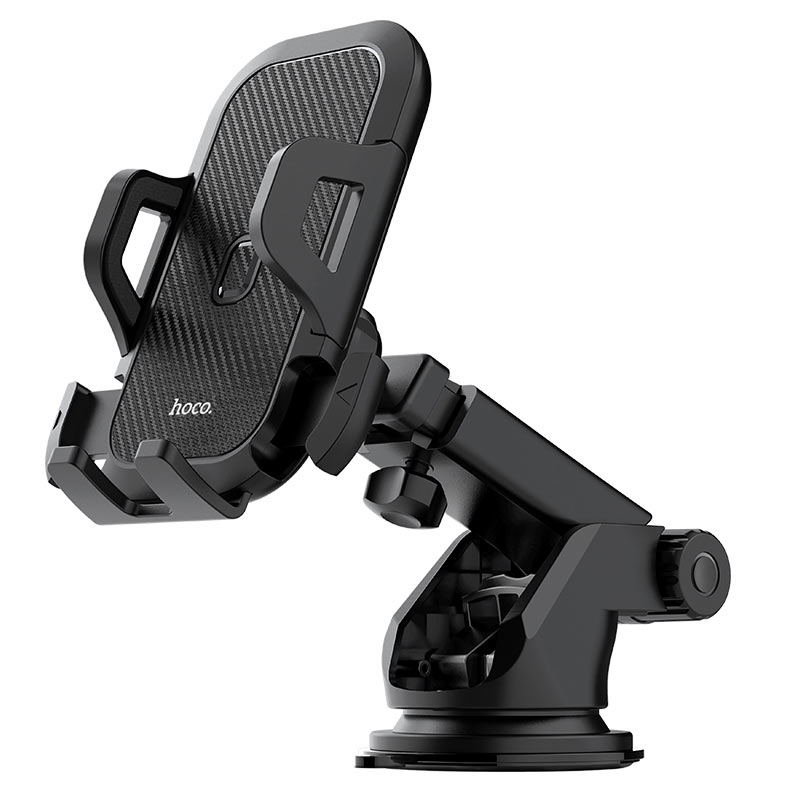 Держатель Hoco CA76 Touareg one-touch center console car holder на присоске Black