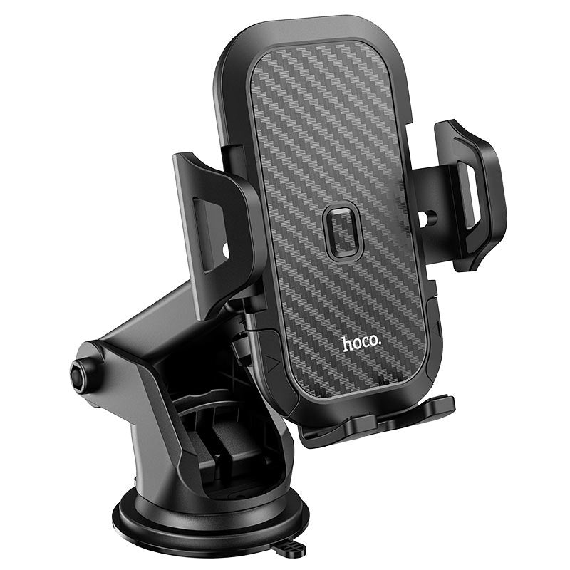 Держатель Hoco CA76 Touareg one-touch center console car holder на присоске Black