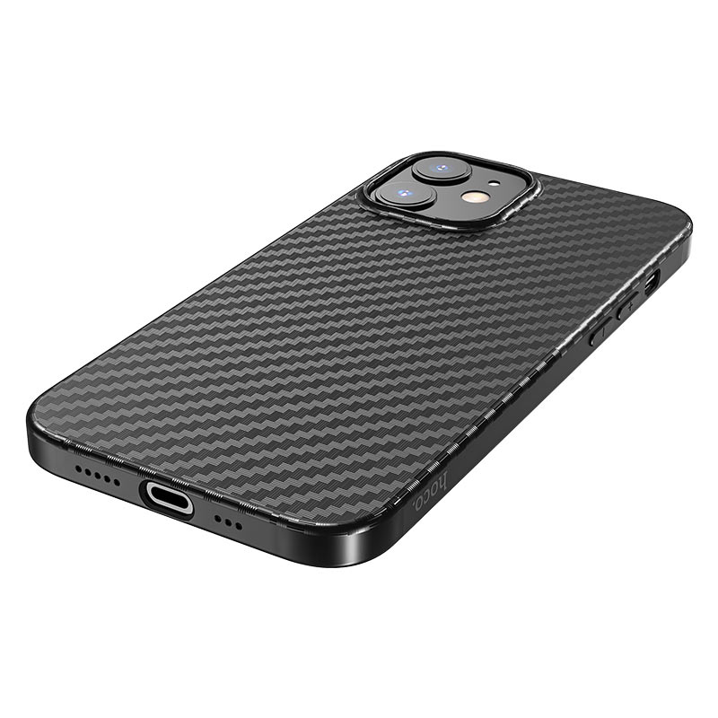 Чохол для Apple iPhone12 Mini (5.4") Hoco Delicate shadow series protective case Black