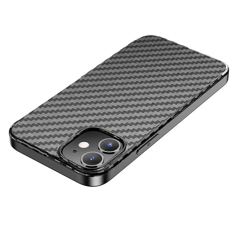 Чохол для Apple iPhone12 Pro Max (6.7") Hoco Delicate shadow series protective case Black